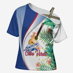 Cavaquinho Cabo Verde Cross Shoulder Shirt Cape Verdean Instrument Tropical Sea Turtle