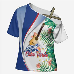Cavaquinho Cabo Verde Cross Shoulder Shirt Cape Verdean Instrument Tropical Sea Turtle