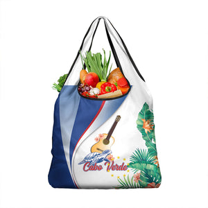 Cavaquinho Cabo Verde Grocery Bag Cape Verdean Instrument Tropical Sea Turtle