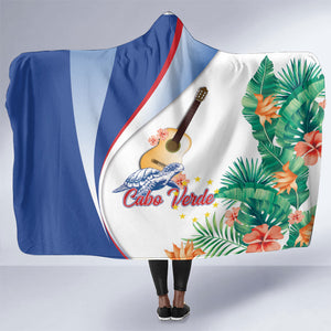 Cavaquinho Cabo Verde Hooded Blanket Cape Verdean Instrument Tropical Sea Turtle