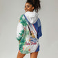 Cavaquinho Cabo Verde Hoodie Dress Cape Verdean Instrument Tropical Sea Turtle