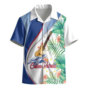 Cavaquinho Cabo Verde Kid Hawaiian Shirt Cape Verdean Instrument Tropical Sea Turtle