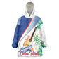 Cavaquinho Cabo Verde Kid Wearable Blanket Hoodie Cape Verdean Instrument Tropical Sea Turtle