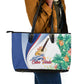 Cavaquinho Cabo Verde Leather Tote Bag Cape Verdean Instrument Tropical Sea Turtle