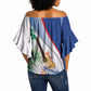 Cavaquinho Cabo Verde Off Shoulder Wrap Waist Top Cape Verdean Instrument Tropical Sea Turtle