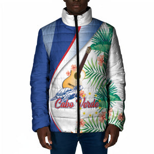 Cavaquinho Cabo Verde Padded Jacket Cape Verdean Instrument Tropical Sea Turtle