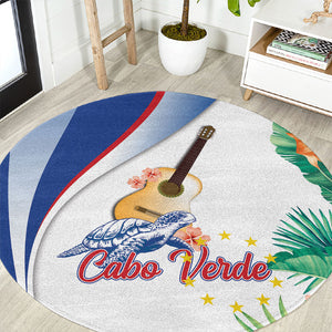 Cavaquinho Cabo Verde Round Carpet Cape Verdean Instrument Tropical Sea Turtle