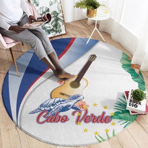 Cavaquinho Cabo Verde Round Carpet Cape Verdean Instrument Tropical Sea Turtle