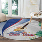 Cavaquinho Cabo Verde Round Carpet Cape Verdean Instrument Tropical Sea Turtle