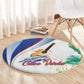 Cavaquinho Cabo Verde Round Carpet Cape Verdean Instrument Tropical Sea Turtle