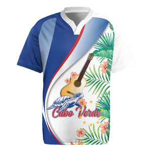 Cavaquinho Cabo Verde Rugby Jersey Cape Verdean Instrument Tropical Sea Turtle