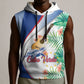 Cavaquinho Cabo Verde Sleeveless Hoodie Cape Verdean Instrument Tropical Sea Turtle