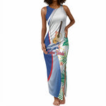 Cavaquinho Cabo Verde Tank Maxi Dress Cape Verdean Instrument Tropical Sea Turtle