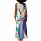 Cavaquinho Cabo Verde Tank Maxi Dress Cape Verdean Instrument Tropical Sea Turtle