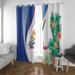 Cavaquinho Cabo Verde Window Curtain Cape Verdean Instrument Tropical Sea Turtle