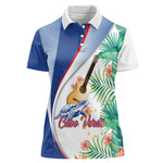 Cavaquinho Cabo Verde Women Polo Shirt Cape Verdean Instrument Tropical Sea Turtle