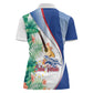 Cavaquinho Cabo Verde Women Polo Shirt Cape Verdean Instrument Tropical Sea Turtle