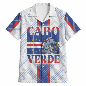 Accordion Gaita Cabo Verde Hawaiian Shirt Cape Verdean Instrument Cute Manatee