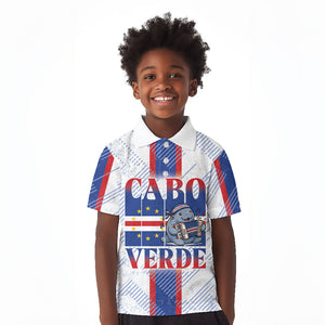 Accordion Gaita Cabo Verde Kid Polo Shirt Cape Verdean Instrument Cute Manatee