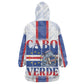 Accordion Gaita Cabo Verde Kid Wearable Blanket Hoodie Cape Verdean Instrument Cute Manatee
