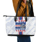 Accordion Gaita Cabo Verde Leather Tote Bag Cape Verdean Instrument Cute Manatee