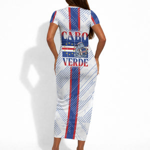 Accordion Gaita Cabo Verde Short Sleeve Bodycon Dress Cape Verdean Instrument Cute Manatee