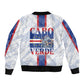 Accordion Gaita Cabo Verde Sleeve Zip Bomber Jacket Cape Verdean Instrument Cute Manatee