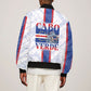 Accordion Gaita Cabo Verde Sleeve Zip Bomber Jacket Cape Verdean Instrument Cute Manatee