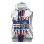Accordion Gaita Cabo Verde Sleeveless Zip Hoodie Cape Verdean Instrument Cute Manatee