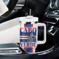 Accordion Gaita Cabo Verde Tumbler With Handle Cape Verdean Instrument Cute Manatee