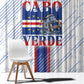 Accordion Gaita Cabo Verde Window Curtain Cape Verdean Instrument Cute Manatee