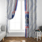 Accordion Gaita Cabo Verde Window Curtain Cape Verdean Instrument Cute Manatee