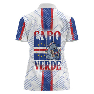 Accordion Gaita Cabo Verde Women Polo Shirt Cape Verdean Instrument Cute Manatee