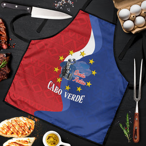 Santo Antao Cabo Verde Apron Map With Me Maia Statue African Pattern