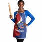 Santo Antao Cabo Verde Apron Map With Me Maia Statue African Pattern