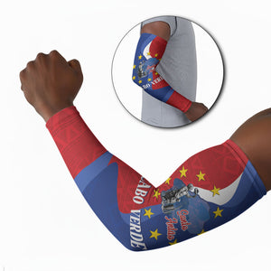 Santo Antao Cabo Verde Arm Sleeves Map With Me Maia Statue African Pattern
