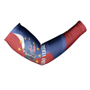 Santo Antao Cabo Verde Arm Sleeves Map With Me Maia Statue African Pattern