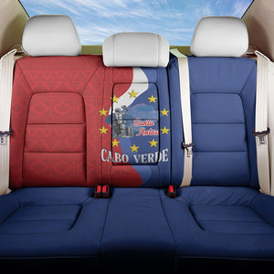 Santo Antao Cabo Verde Back Car Seat Cover Map With Me Maia Statue African Pattern