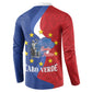 Santo Antao Cabo Verde Button Sweatshirt Map With Me Maia Statue African Pattern