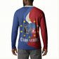 Santo Antao Cabo Verde Button Sweatshirt Map With Me Maia Statue African Pattern