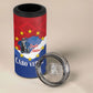 Santo Antao Cabo Verde 4 in 1 Can Cooler Tumbler Map With Me Maia Statue African Pattern