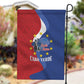 Santo Antao Cabo Verde Garden Flag Map With Me Maia Statue African Pattern
