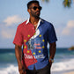 Santo Antao Cabo Verde Hawaiian Shirt Map With Me Maia Statue African Pattern
