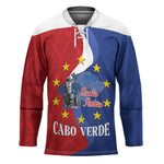 Santo Antao Cabo Verde Hockey Jersey Map With Me Maia Statue African Pattern