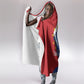 Santo Antao Cabo Verde Hooded Blanket Map With Me Maia Statue African Pattern