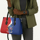 Santo Antao Cabo Verde Leather Bag Map With Me Maia Statue African Pattern