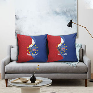 Santo Antao Cabo Verde Pillow Cover Map With Me Maia Statue African Pattern