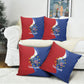 Santo Antao Cabo Verde Pillow Cover Map With Me Maia Statue African Pattern