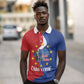 Santo Antao Cabo Verde Polo Shirt Map With Me Maia Statue African Pattern
