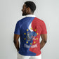 Santo Antao Cabo Verde Polo Shirt Map With Me Maia Statue African Pattern